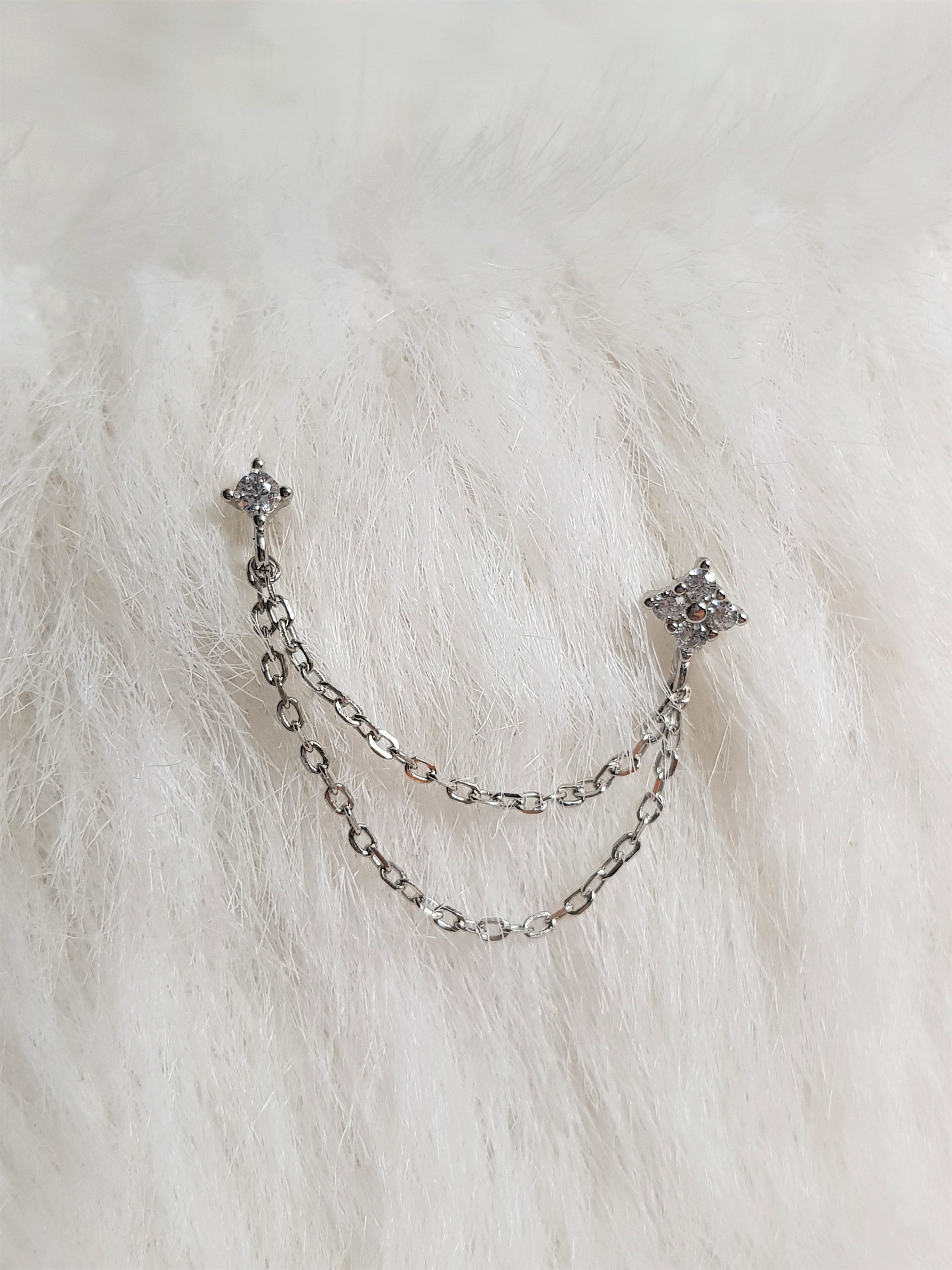 Chain Ear Jackets (Medium) - Jewels & Aces